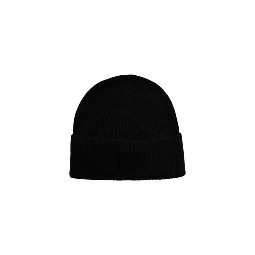 Calvin Klein Jeans Black Acrylic Beanie Hat for Luxury Style