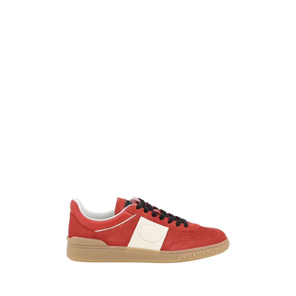 Valentino Grey Suede Sneakers for Effortless Elegance