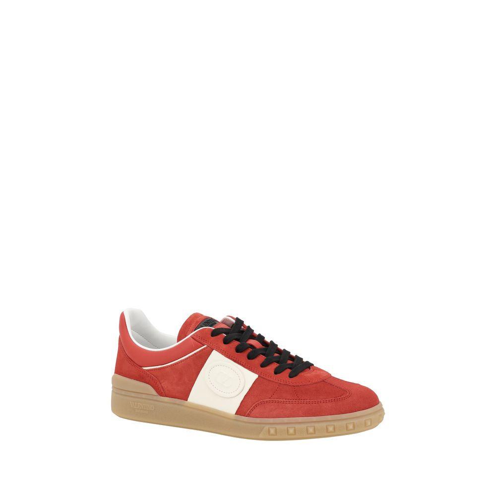 Valentino Grey Suede Sneakers for Effortless Elegance
