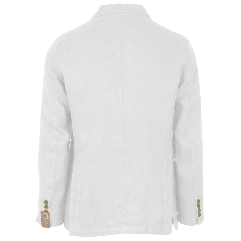 AT.P.CO White Linen Blazer for Effortless Elegance