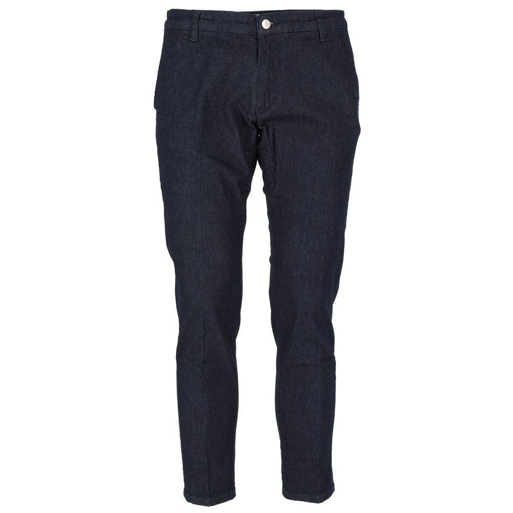 AT.P.CO Blue Cotton Jeans for Effortless Elegance