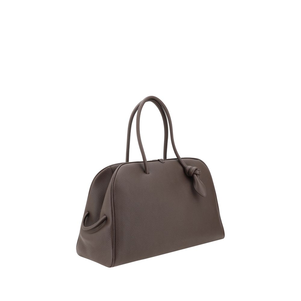 Jacquemus Black Hammered Leather Shoulder Bag