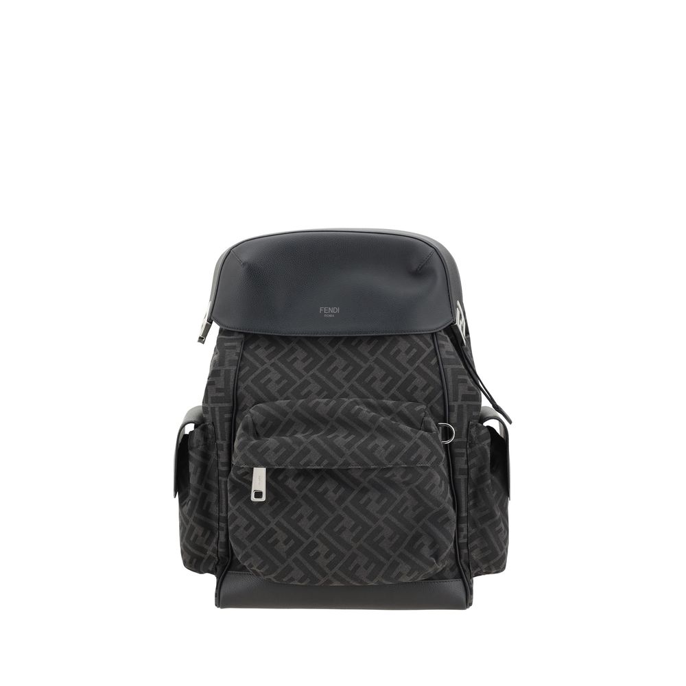 Fendi Black Canvas Drive Backpack: Elevate Your Urban Sophistication