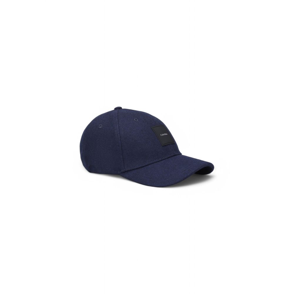 Calvin Klein Blue Wool Hat for Elevated Style
