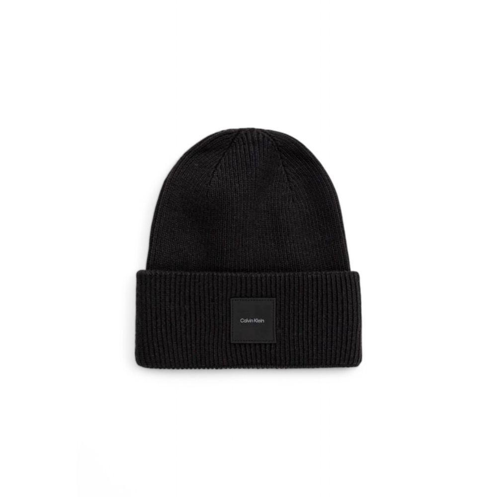 Calvin Klein Black Organic Cotton Beanie for Elegance