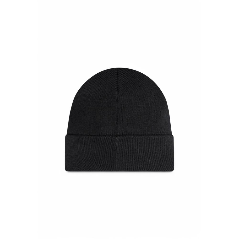 Calvin Klein Black Organic Cotton Beanie Hat