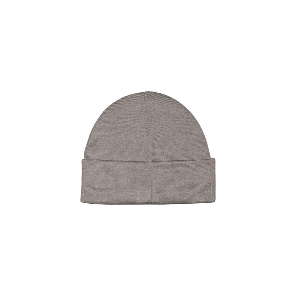 Calvin Klein Jeans Gray Cotton Beanie Hat for Effortless Style