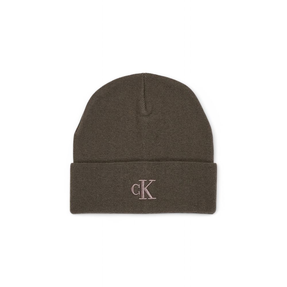 Calvin Klein Gray Wool Beanie for Elevated Style