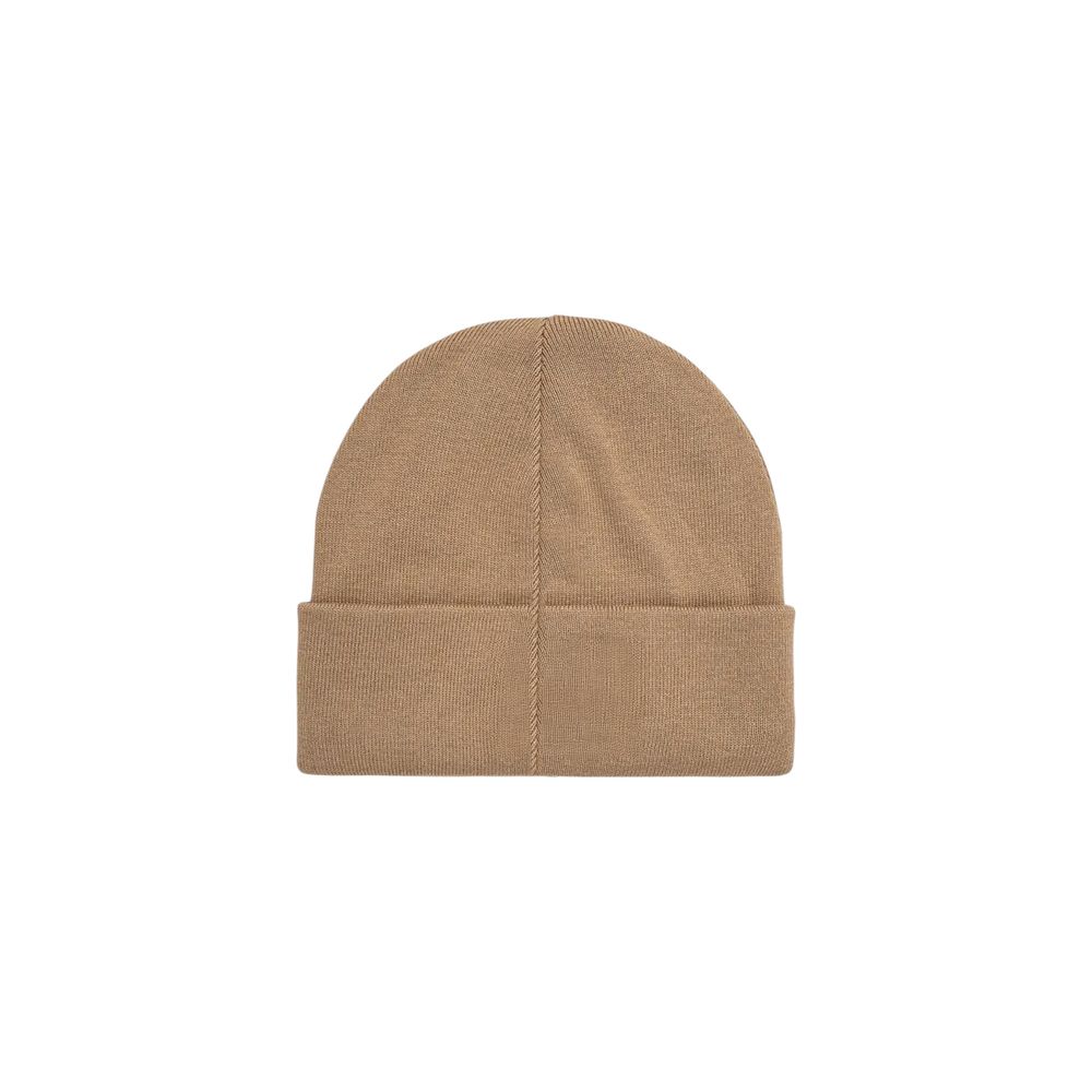 Calvin Klein Jeans Beige Cotton Beanie for Elevated Style