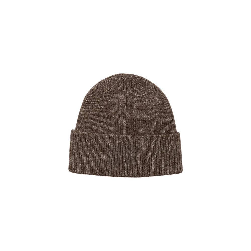 Calvin Klein Brown Acrylic Beanie Hat for Elevated Style