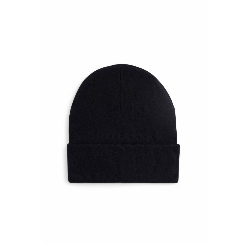 Calvin Klein Jeans Black Wool Hat for Elevated Style