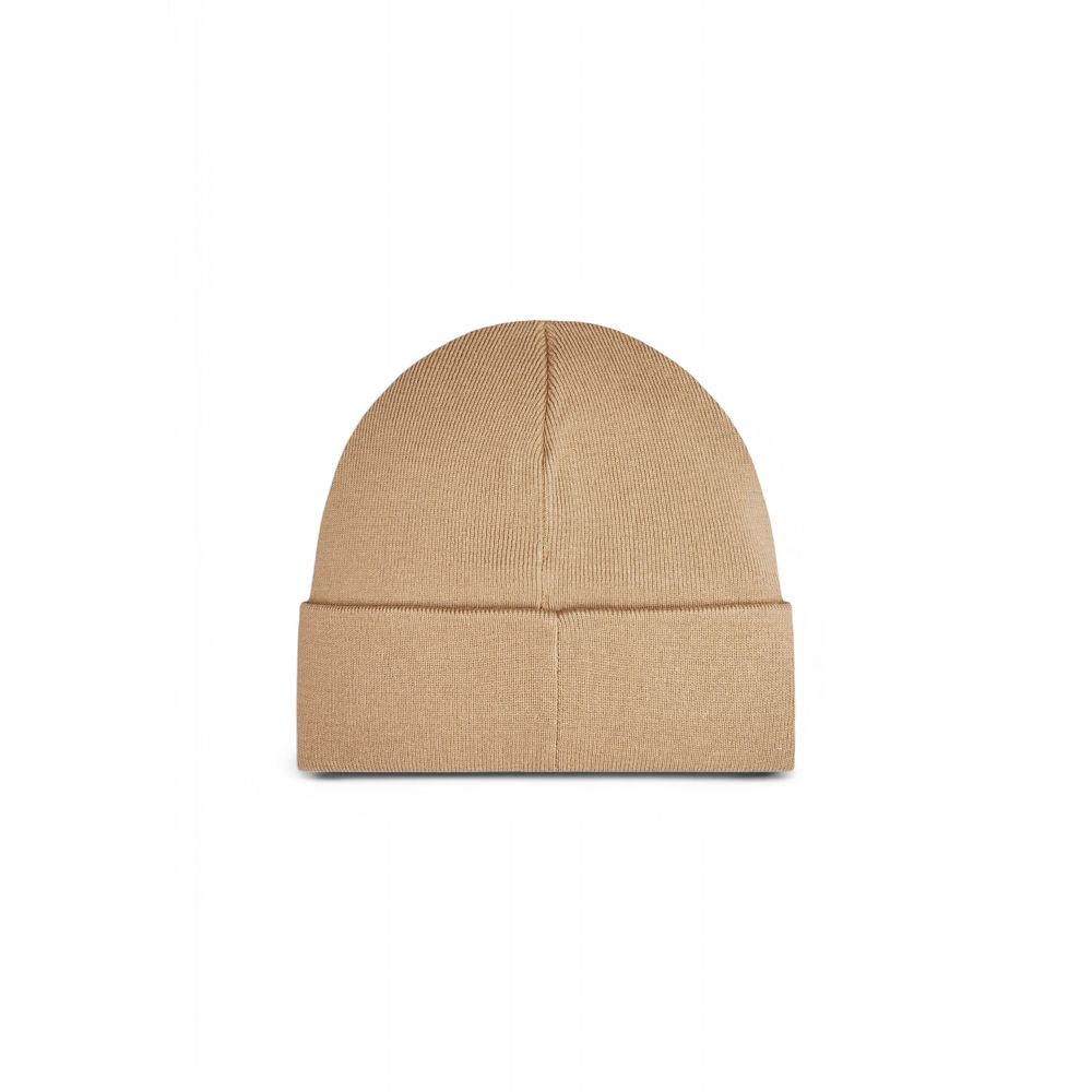 Calvin Klein Beige Recycled Fabric Beanie Hat
