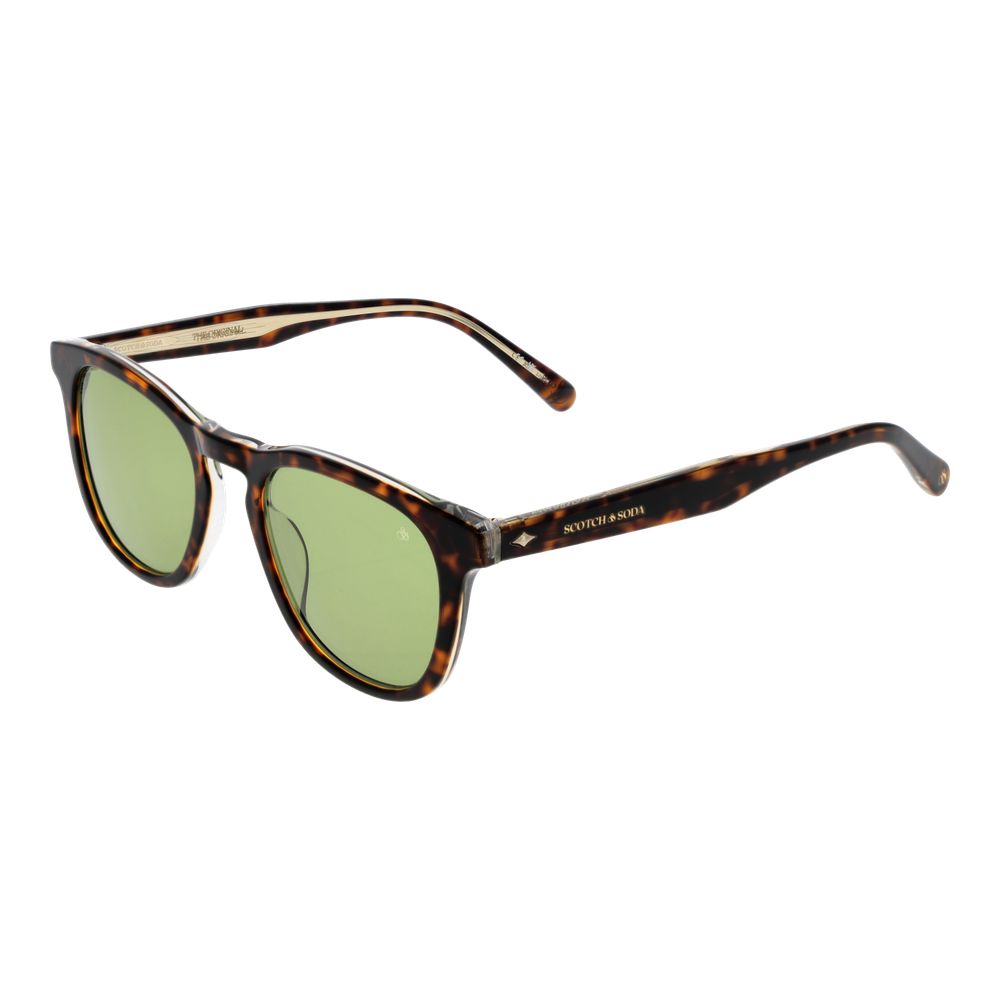 Scotch & Soda Brown Metal Sunglasses for Elevated Style