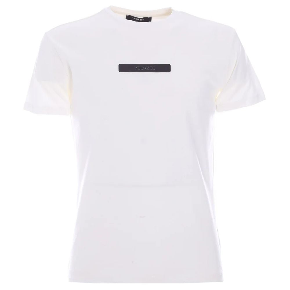 Yes Zee White Cotton T-Shirt – Effortless Luxury Essential