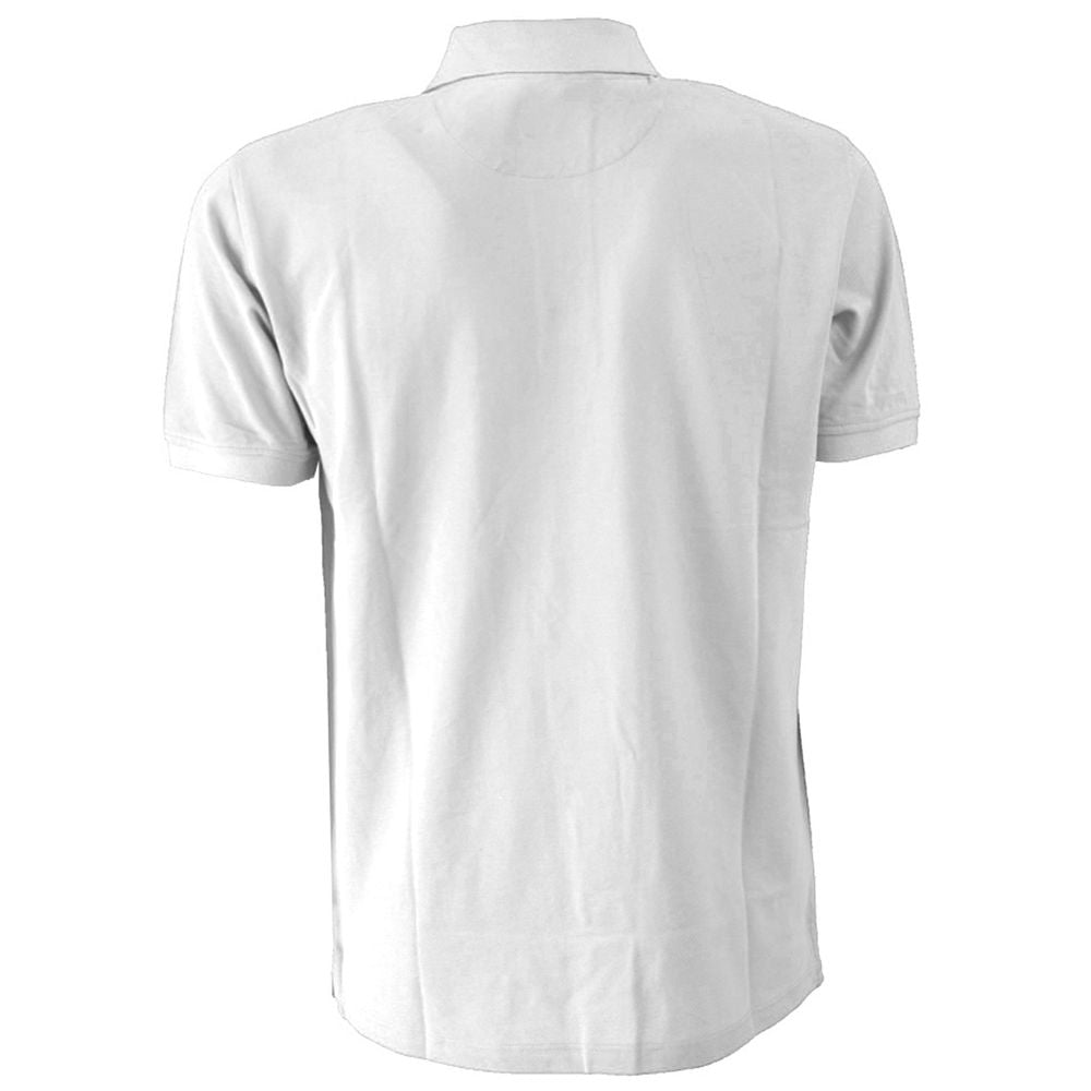Yes Zee White Cotton Polo Shirt for Elevated Style