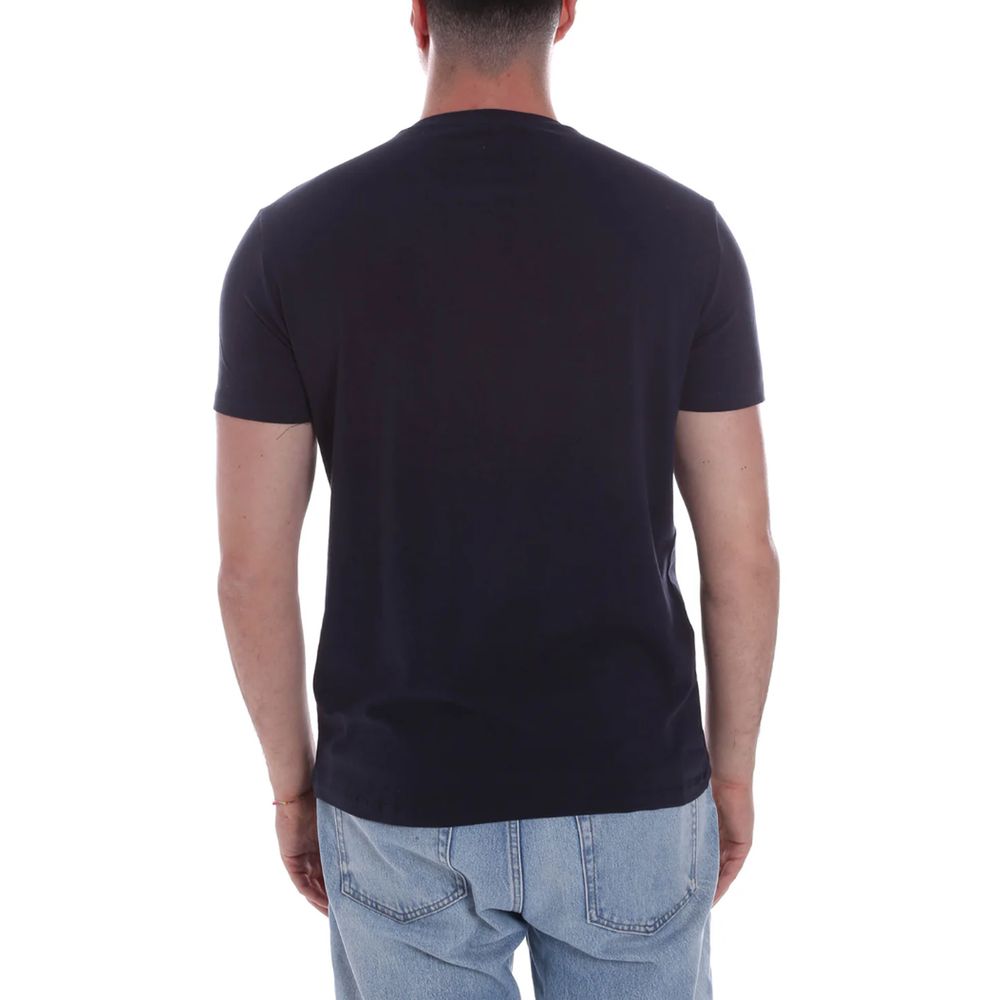 Yes Zee Blue Cotton T-Shirt for Effortless Elegance