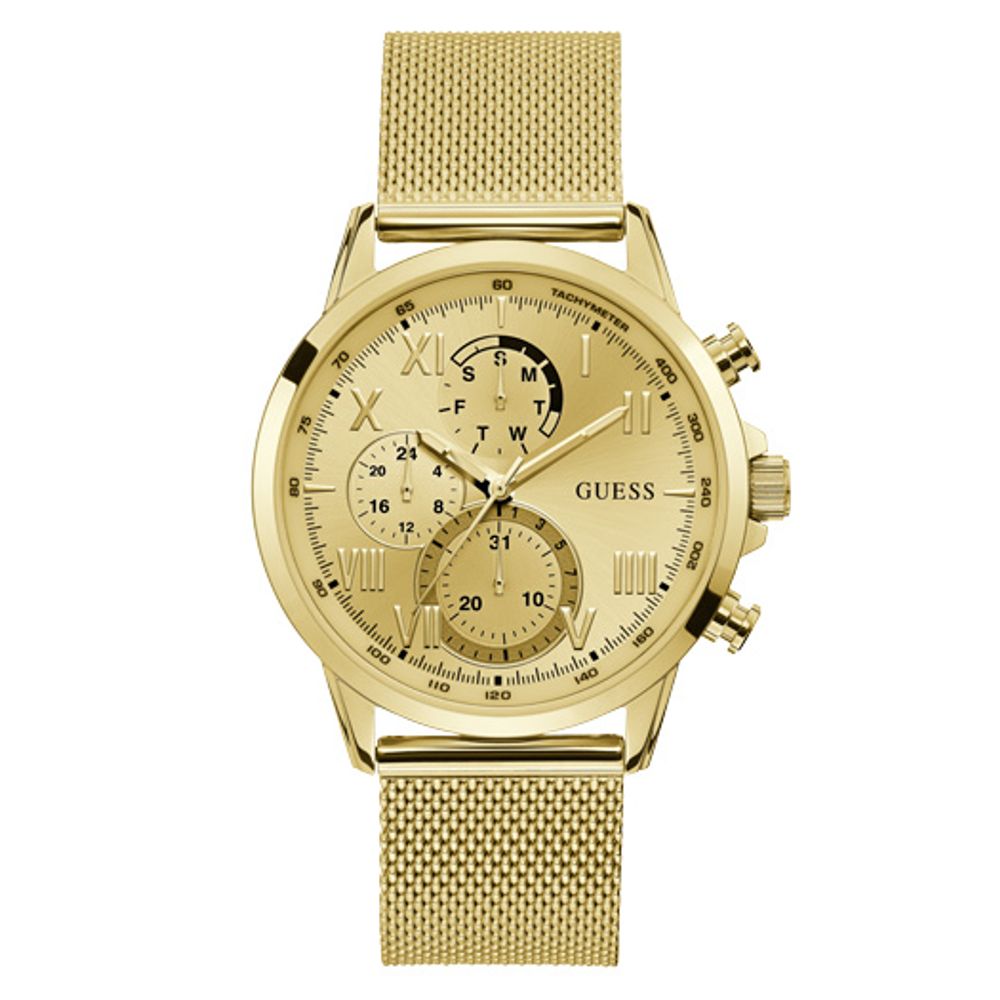 Guess Gold Stainless Steel Watch for Timeless Elegance