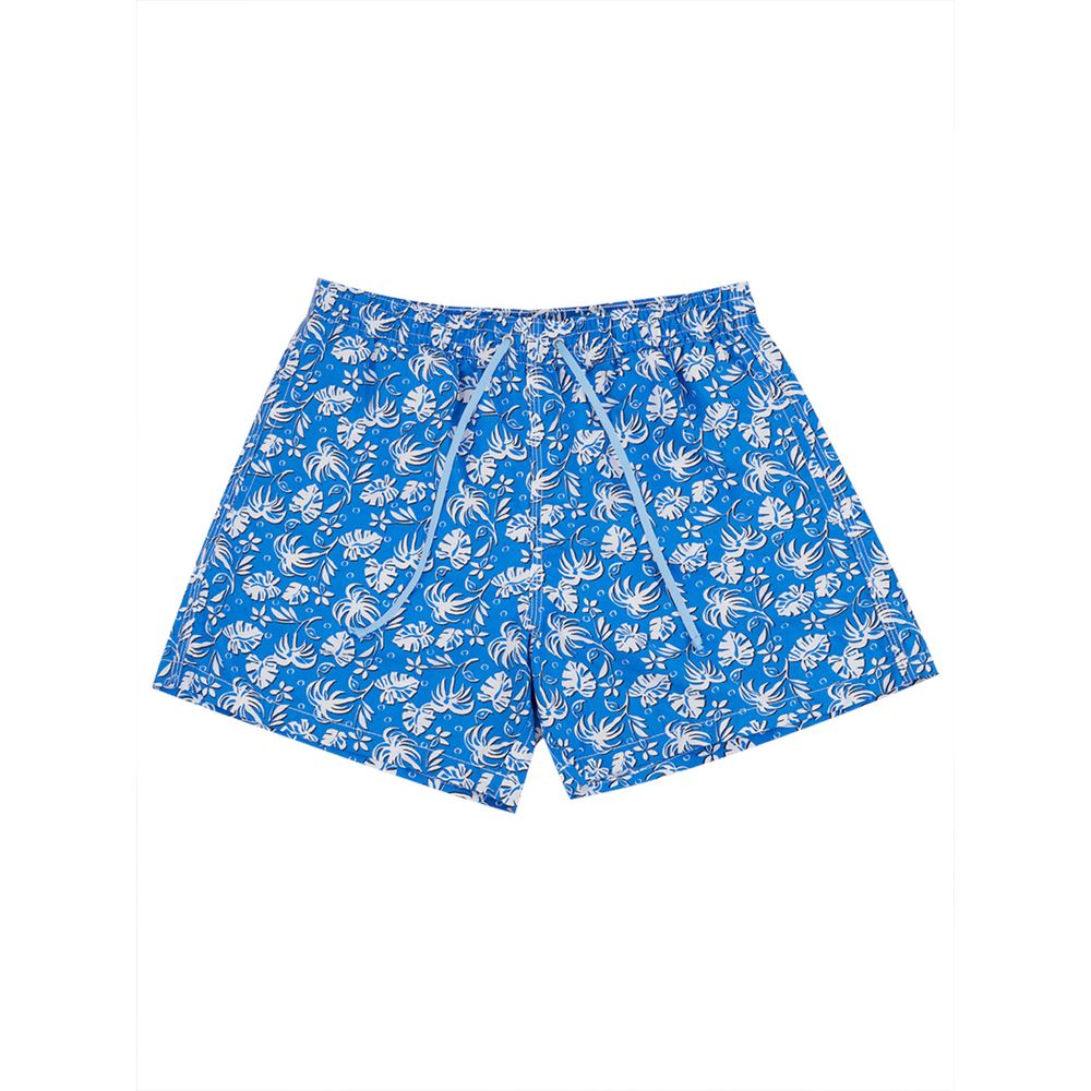 Malo Multicolor Swimwear Cotton Blend Leaf Print Design