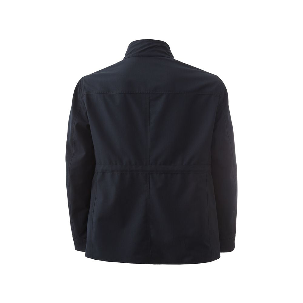 Lardini Blue Wool Jacket for Sophisticated Style