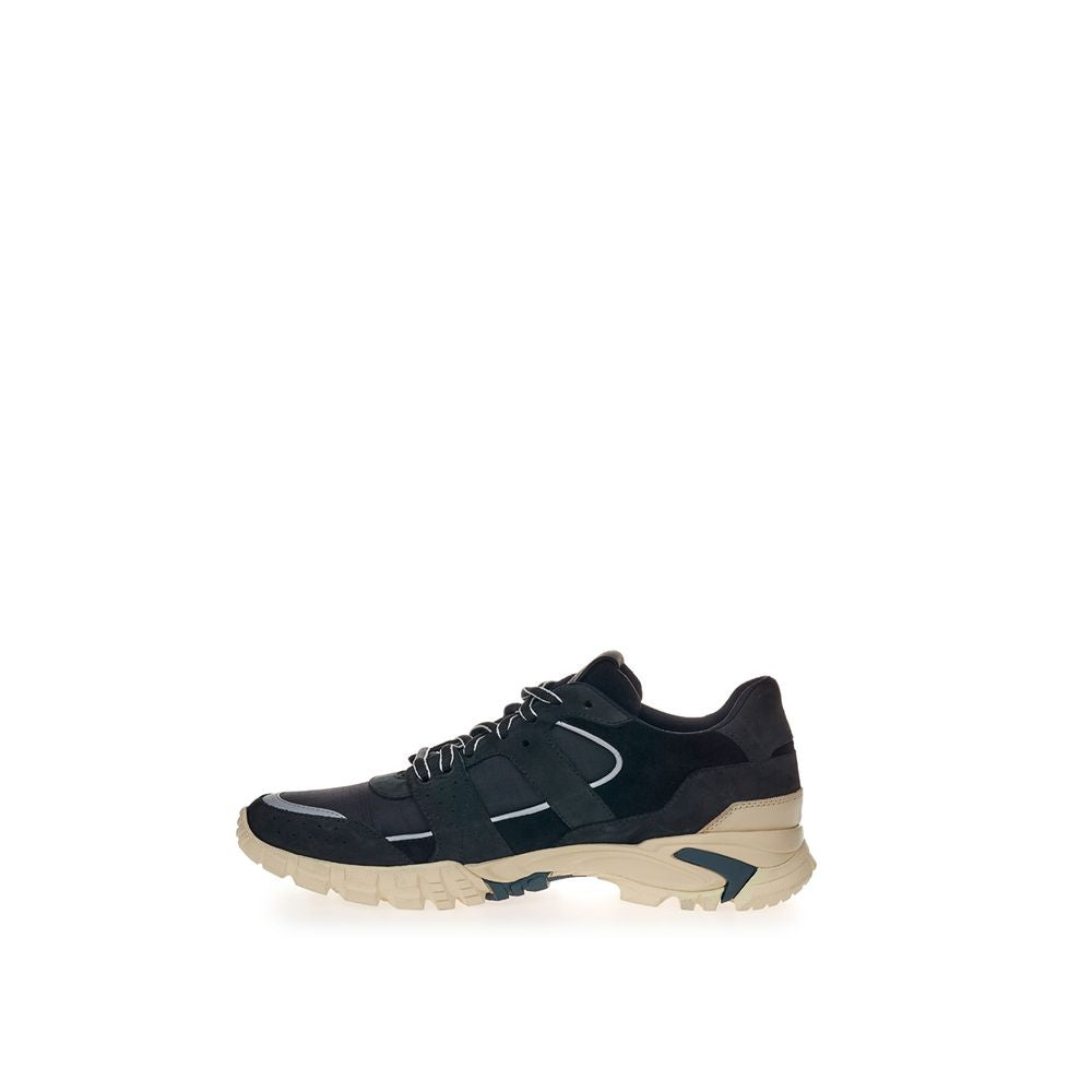 Lardini Black Suede Sneaker with Distinctive Elegance