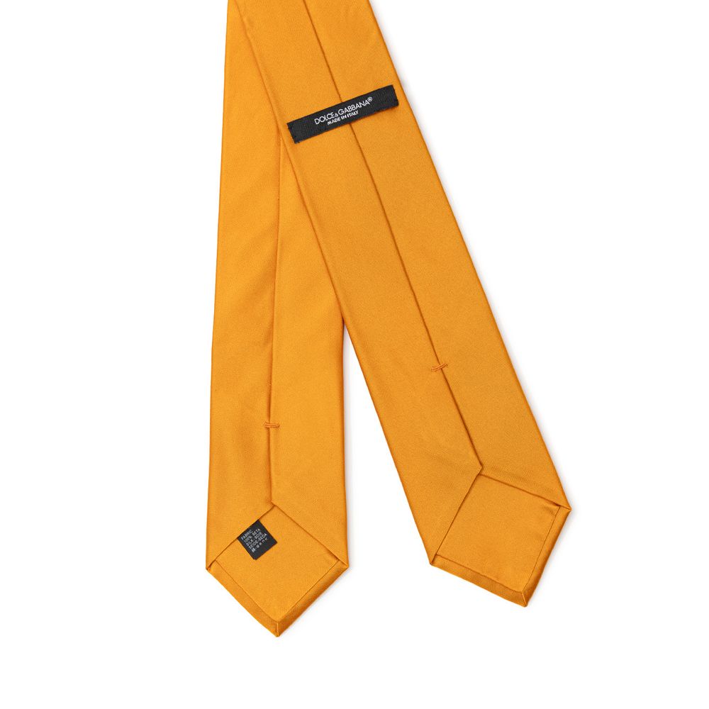 Dolce & Gabbana Orange Silk Ties & Bowtie for Sophistication