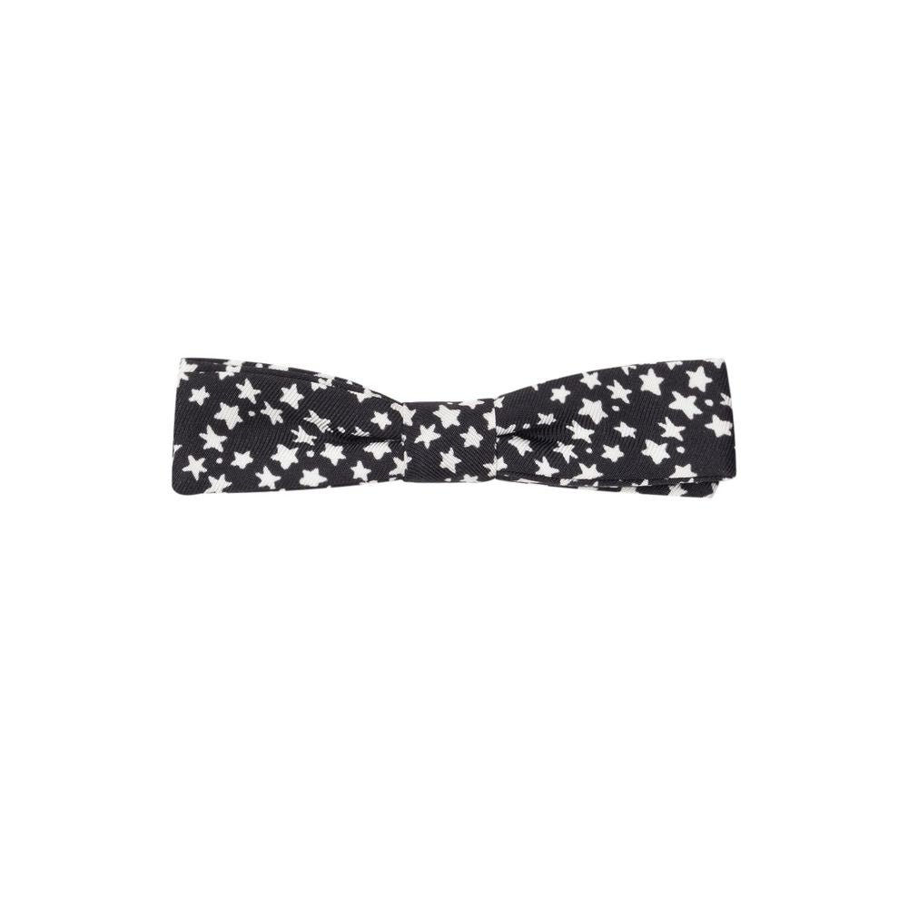 Dolce & Gabbana Black Silk Ties & Bowtie Collection