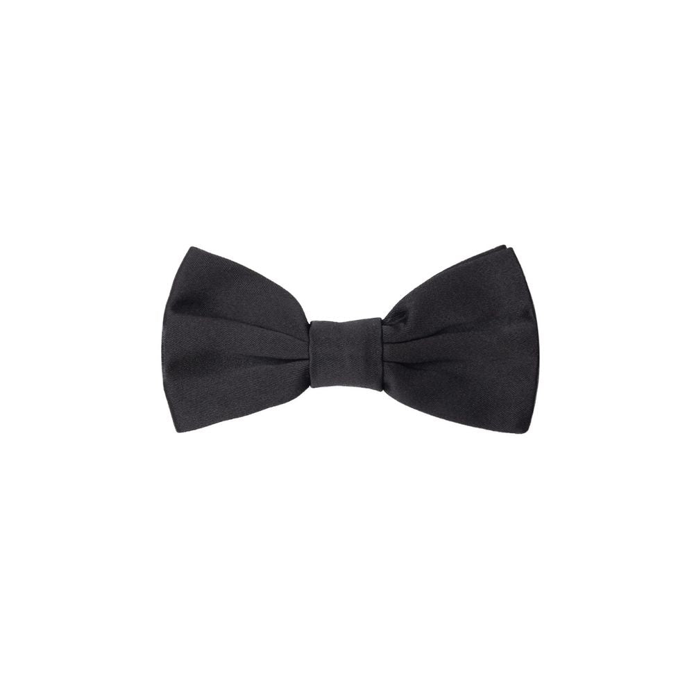 Dolce & Gabbana Black Silk Tie & Bowtie Elegance