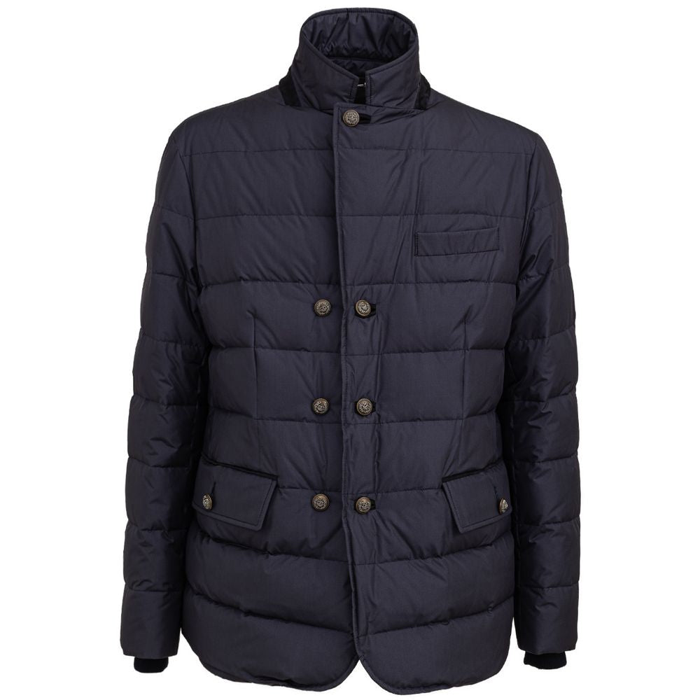 Dolce & Gabbana Blue Wool Jacket - Timeless Luxury Outerwear