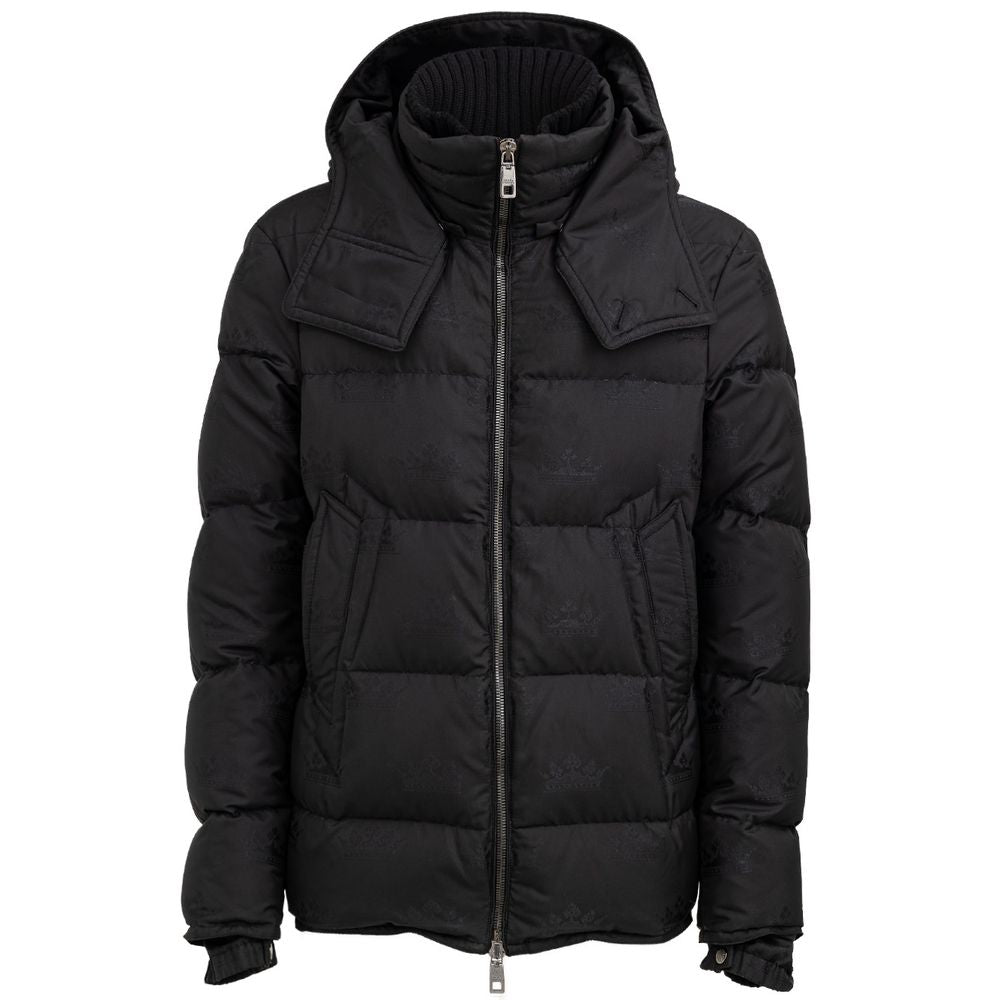 Dolce & Gabbana Black Cotton Jacket for Timeless Elegance