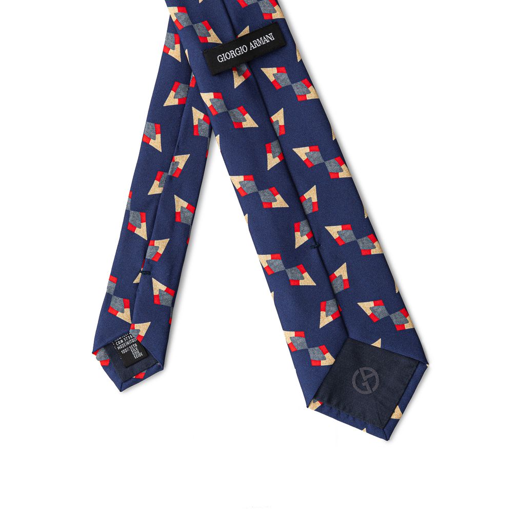 Giorgio Armani Blue Silk Tie for Timeless Elegance