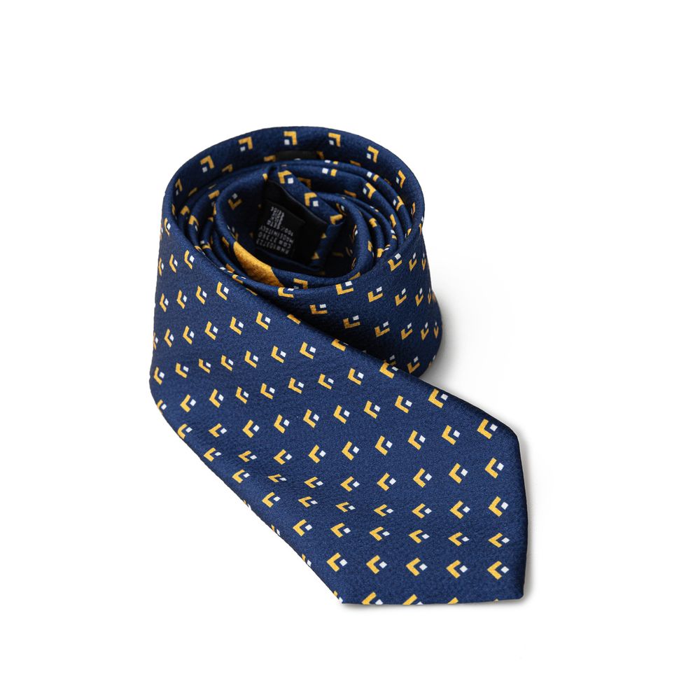 Giorgio Armani Blue Silk Tie in Elegant Design