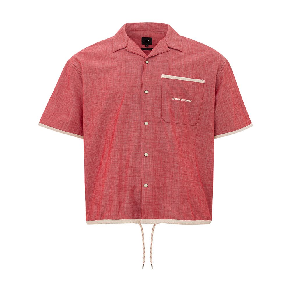 Armani Exchange Crimson Cotton Classic Shirt