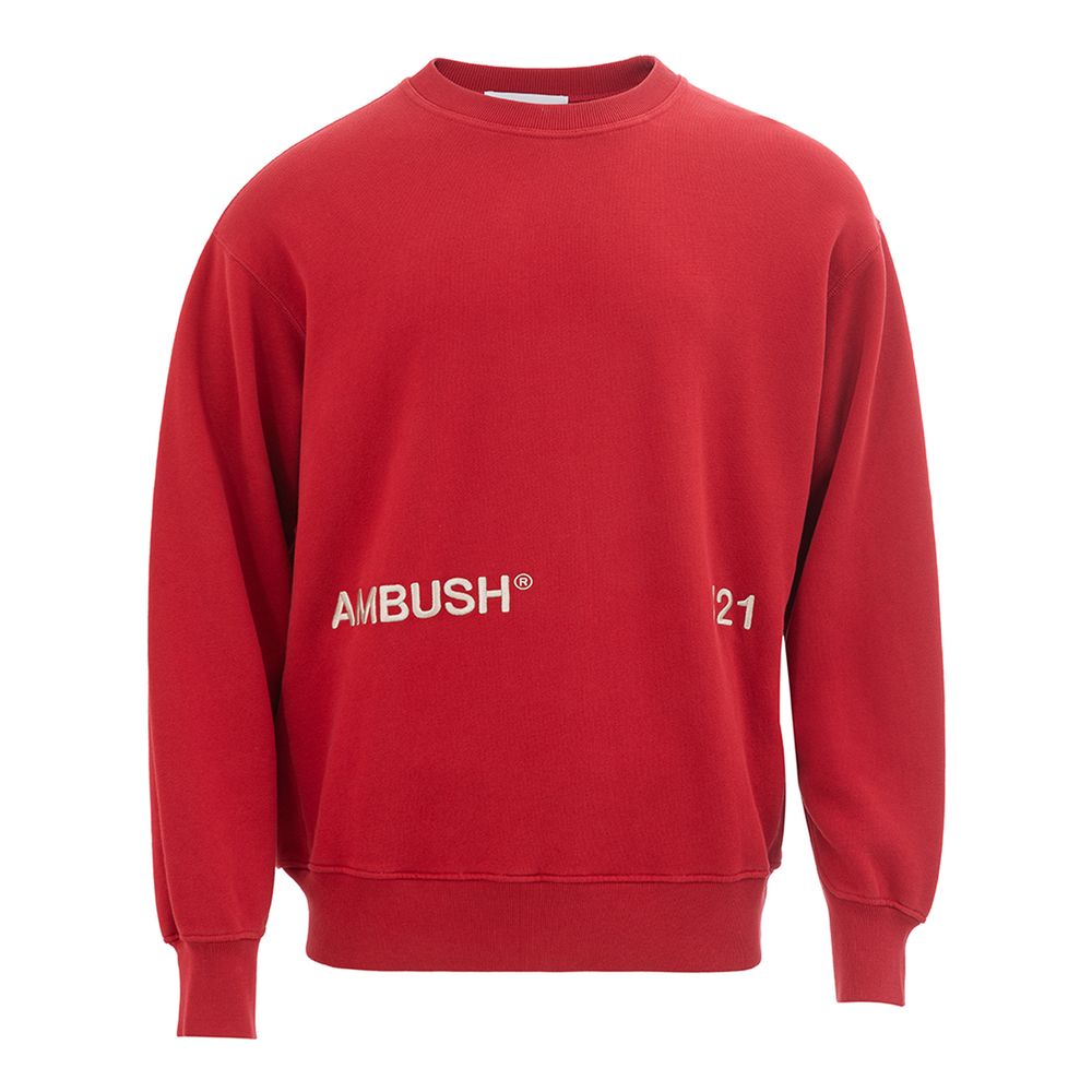 Ambush Elevated Red Cotton Sweater for Modern Luxury