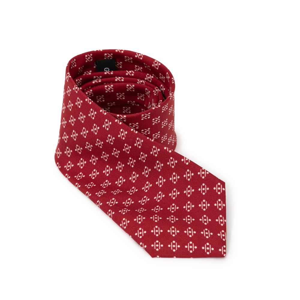 Giorgio Armani Red Silk Tie for Timeless Elegance