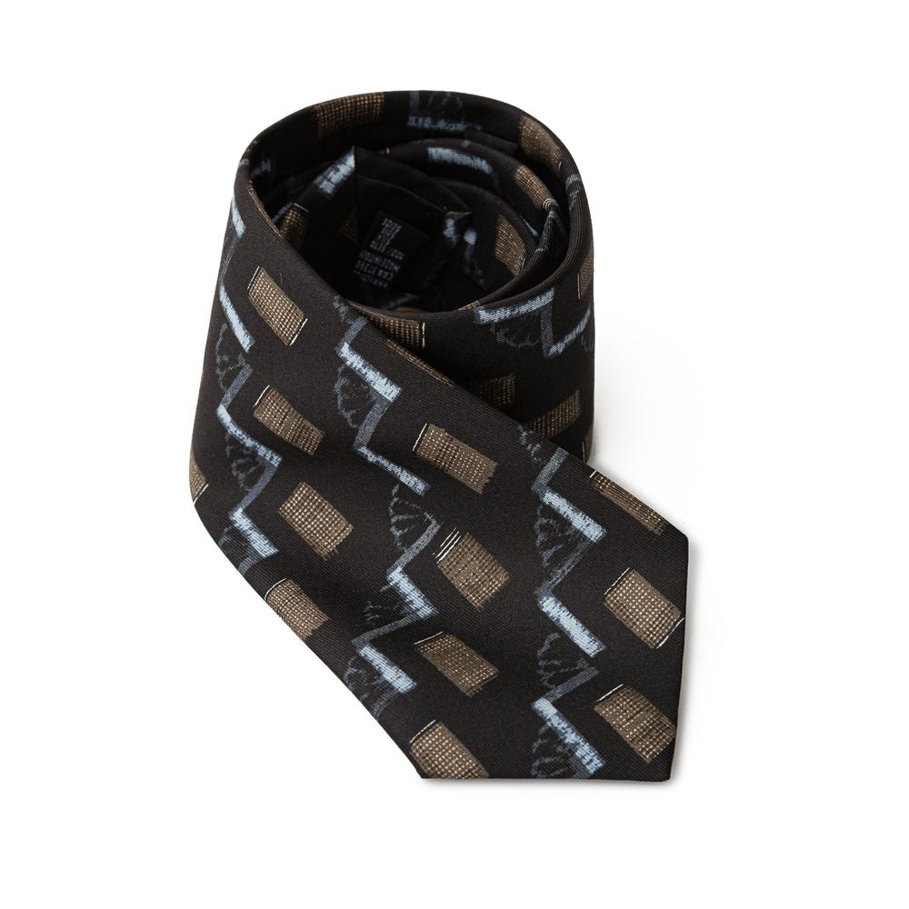 Giorgio Armani Black Silk Tie for Timeless Elegance