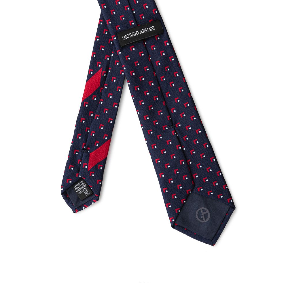 Giorgio Armani Blue Silk Tie for Elevated Style