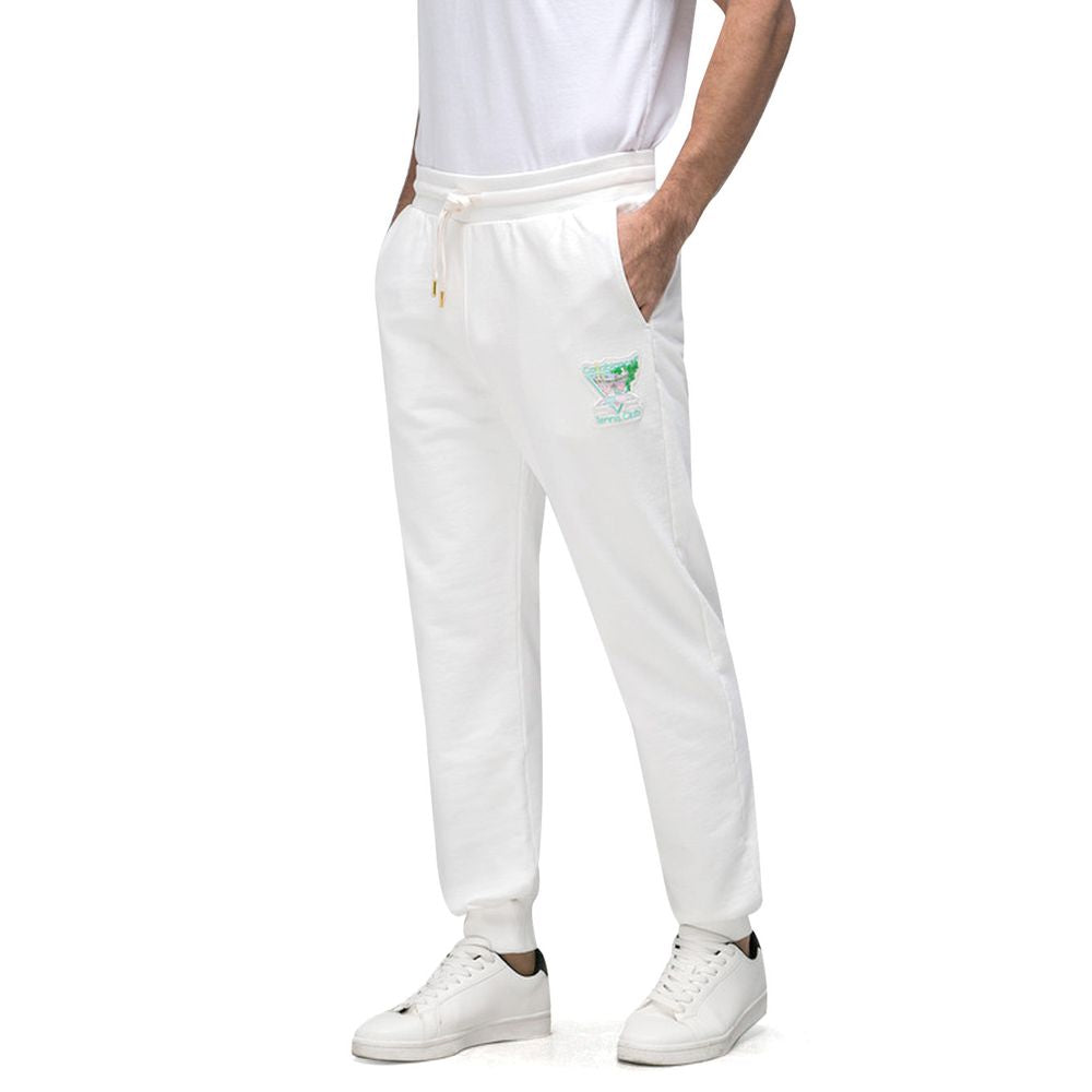 Casablanca White Cotton Jeans for Elevated Elegance