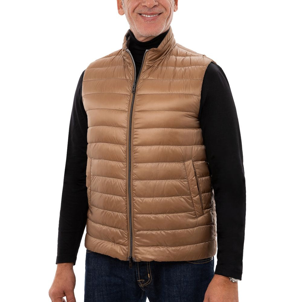 Herno Brown Down Vest - Elevate Your Wardrobe with Luxury