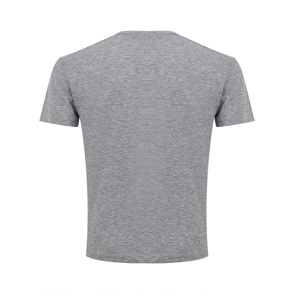 Dsquared² Sleek Gray Cotton Tee for Stylish Wardrobe