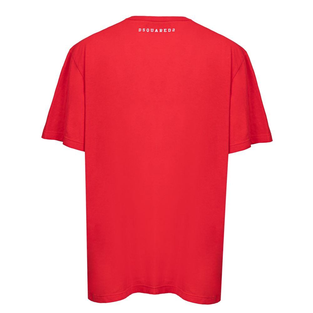 Dsquared² Red Cotton T-Shirt - Contemporary Luxury Essential