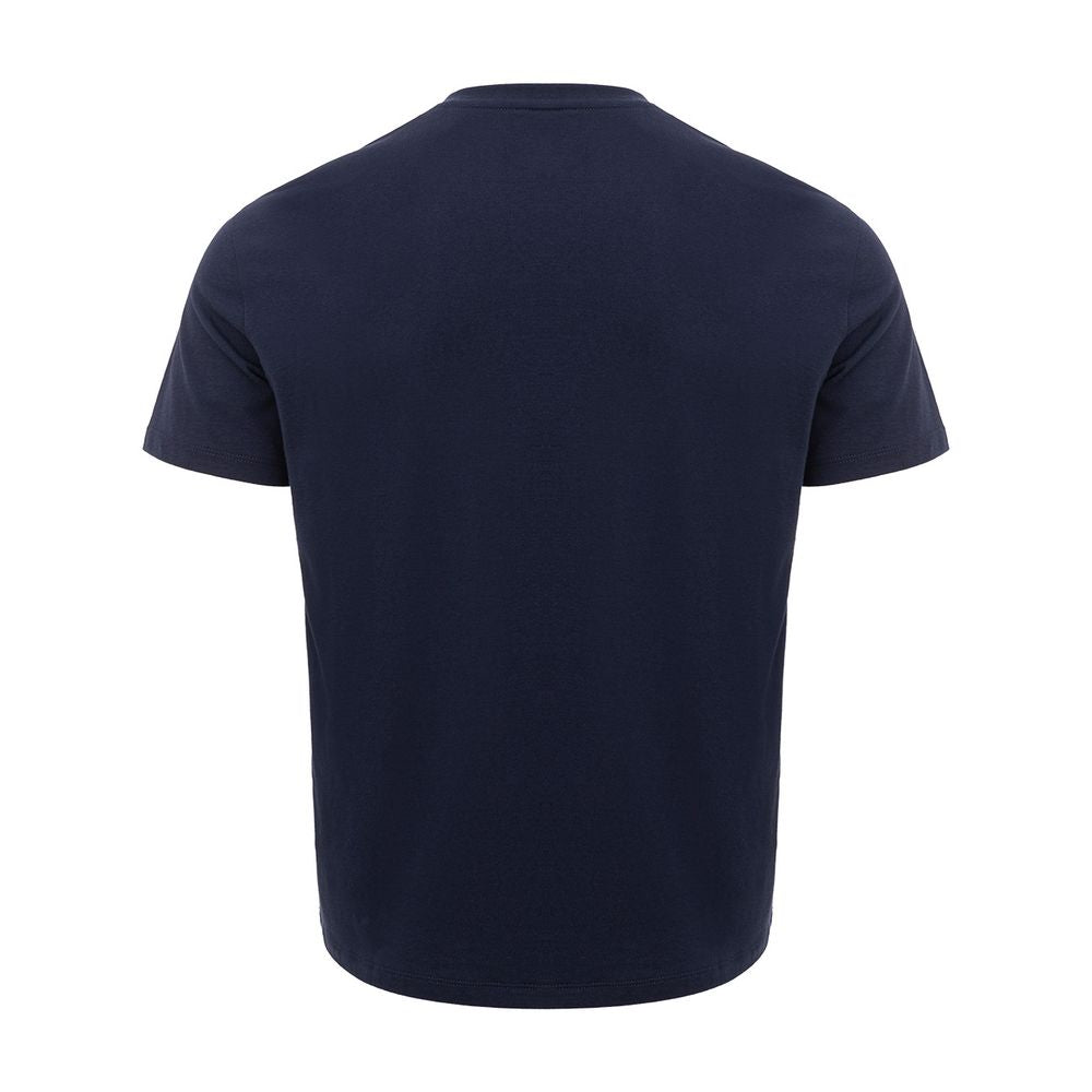 Armani Exchange Sleek Blue Cotton Tee for Effortless Style