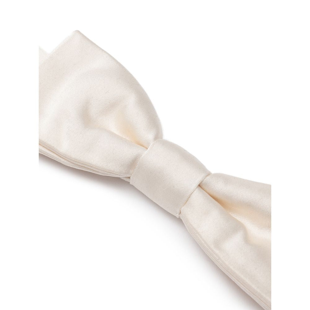 Dolce & Gabbana White Silk Ties & Bowtie Collection