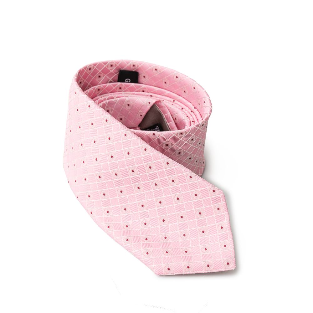 Giorgio Armani Pink Silk Tie for Refined Elegance