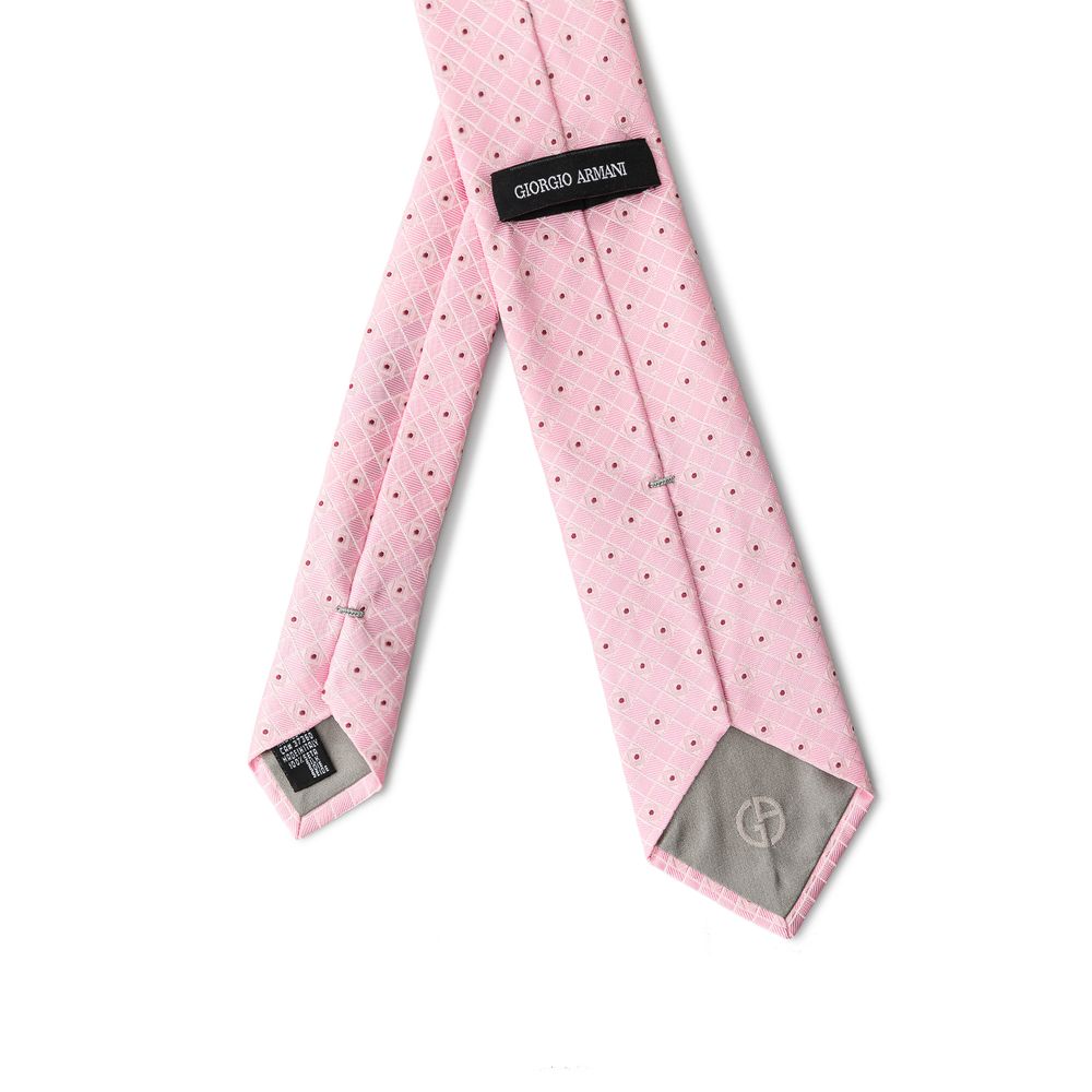 Giorgio Armani Pink Silk Tie for Refined Elegance