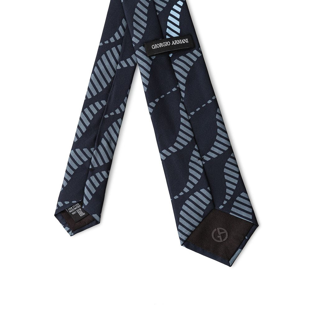 Giorgio Armani Blue Silk Tie for Timeless Elegance