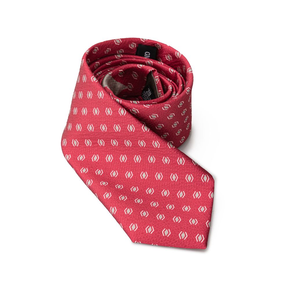 Giorgio Armani Red Silk Tie for Elevated Style