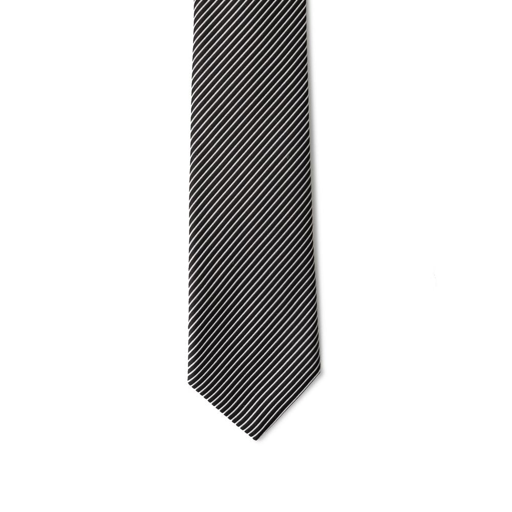 Giorgio Armani Black Silk Tie for Timeless Elegance