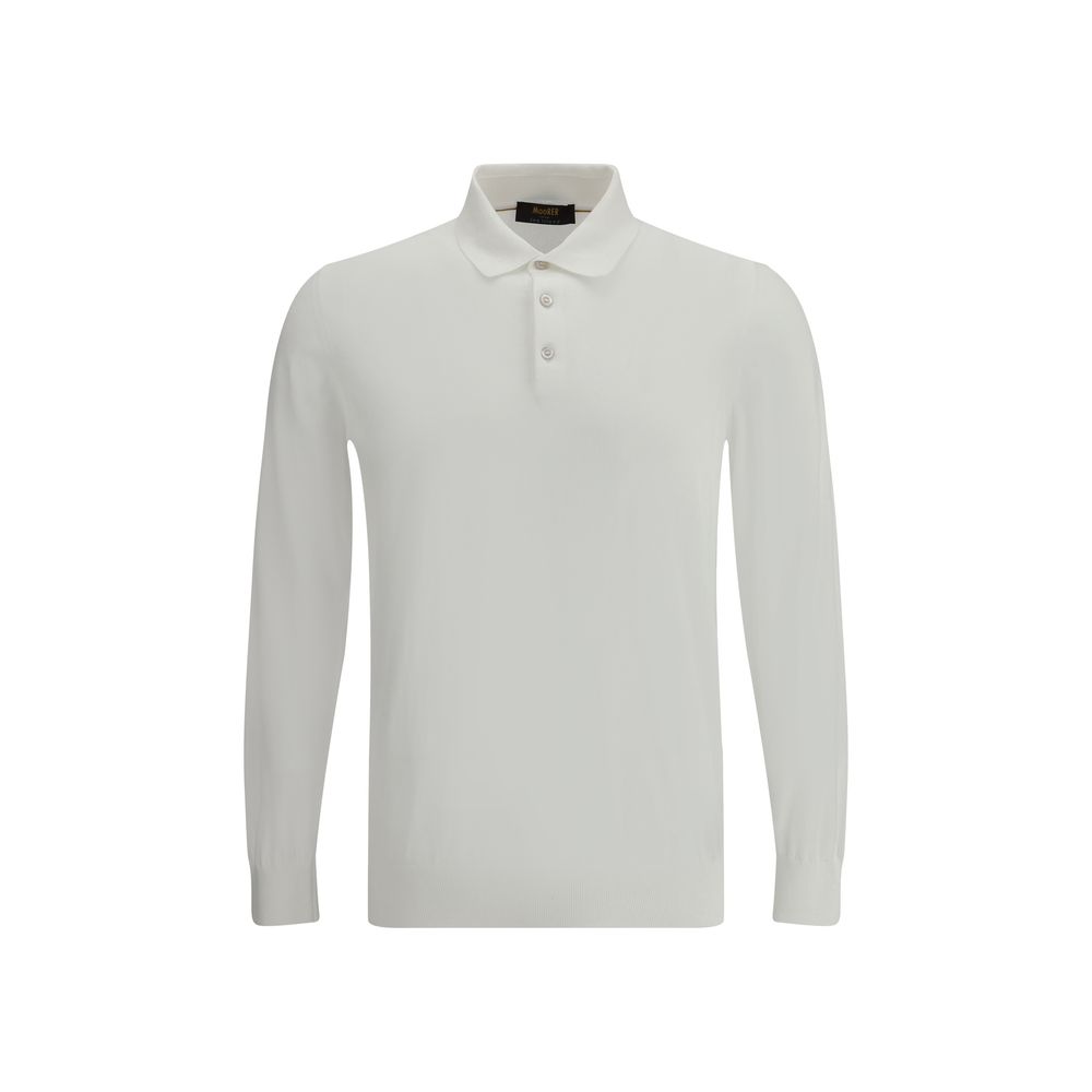 MooRER Red Cotton Polo Shirt - Timeless Elegance Redefined