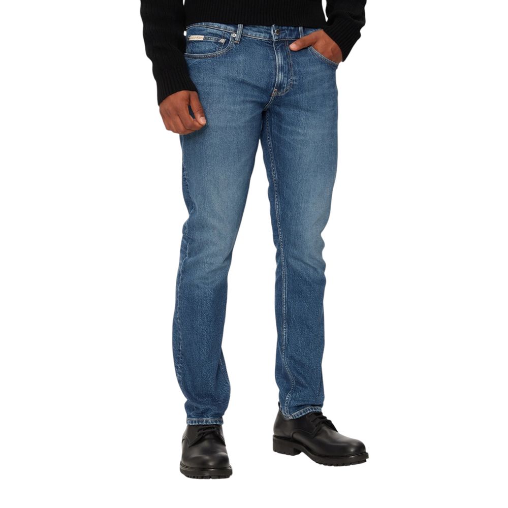 Calvin Klein Blue Cotton Jeans & Pant for Timeless Style