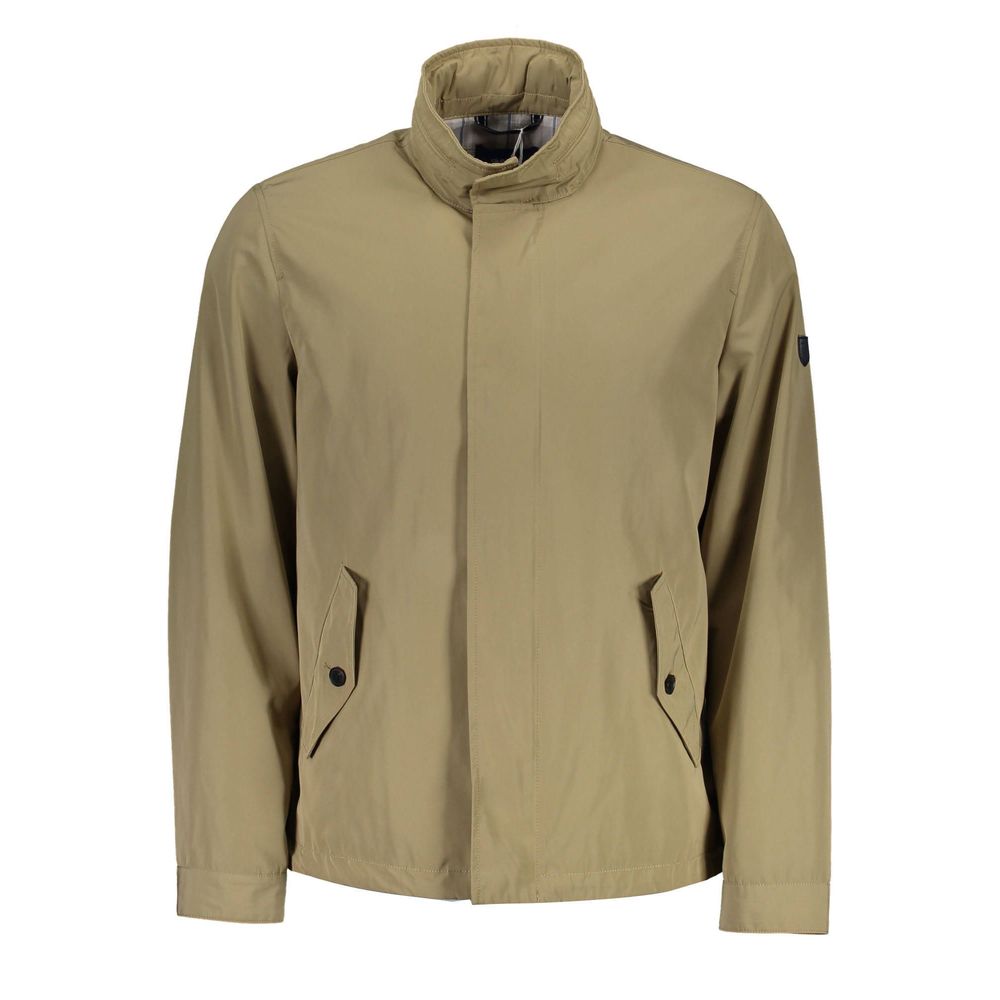 Gant Beige Cotton Jacket for Effortless Sophistication